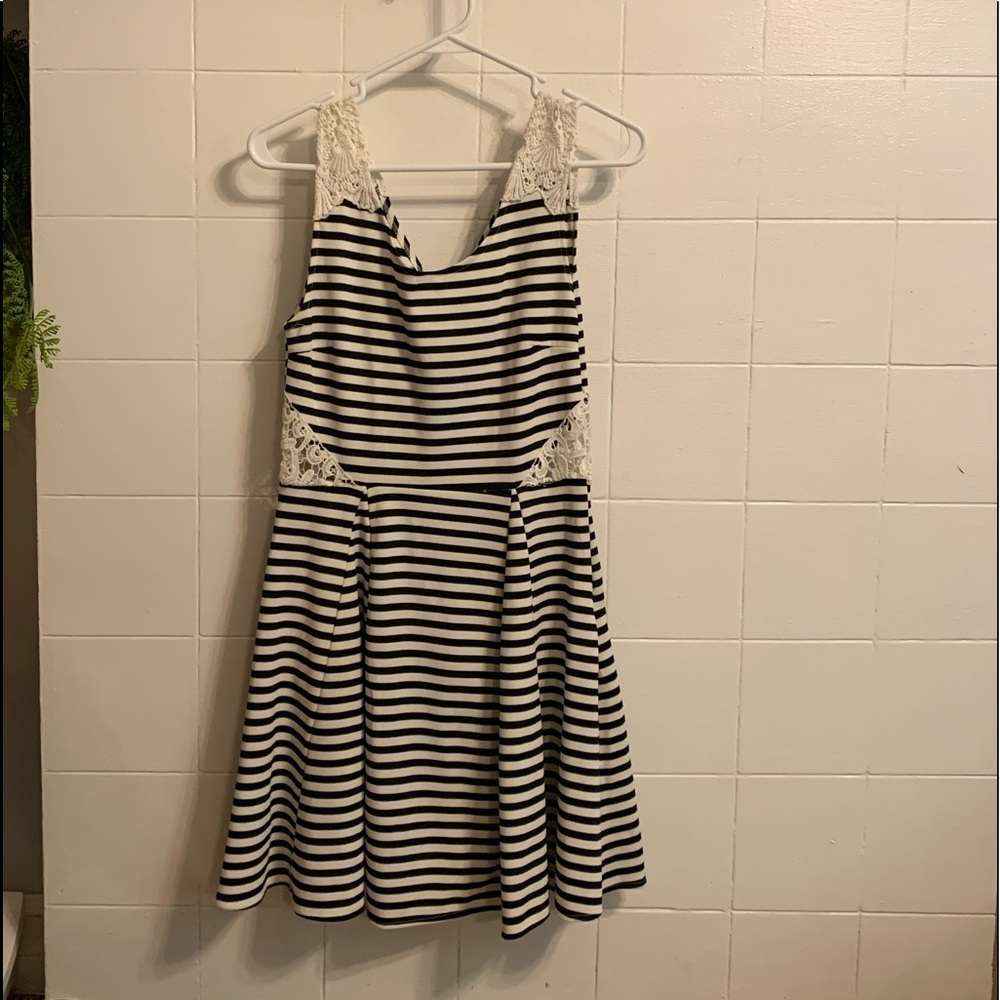 Black and white dress